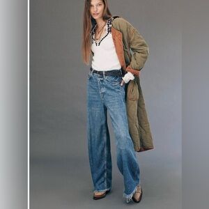 We The Free Blue Boyfriend Jeans